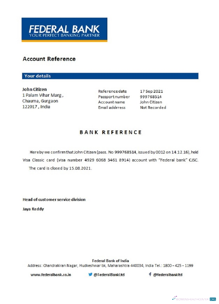Download India Federal bank closure reference Photoshop template